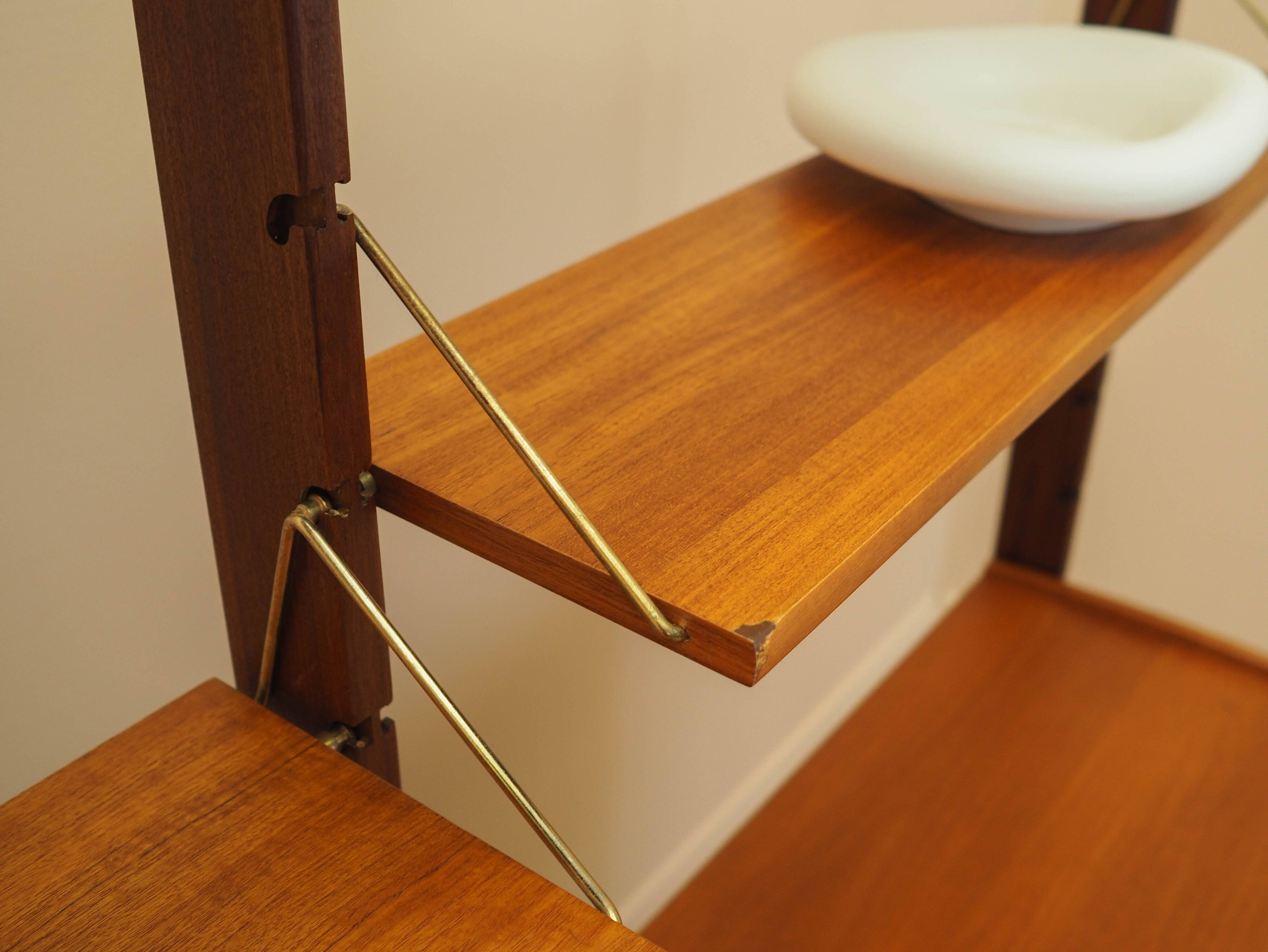 Modular teak shelf, Norwegian design, 1960s, made by Blindh.