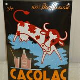 Cacolac enamel plate