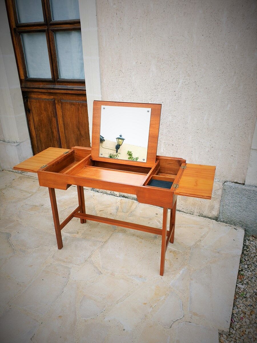 Scandinavian hairdresser in teak designer Svend Aage Madsen 60s