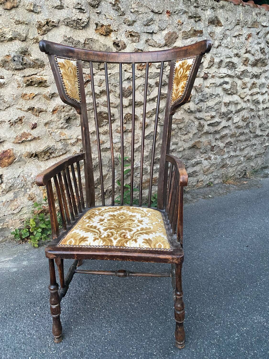 Early 20th century Art & Crafts wing chair