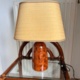 Brown ceramic lamp