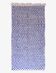 Blue Checkered Rug - 327 x 158 cm