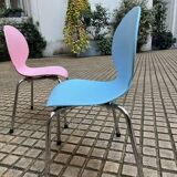 Trio of vintage Galvano Tecnica children's chairs