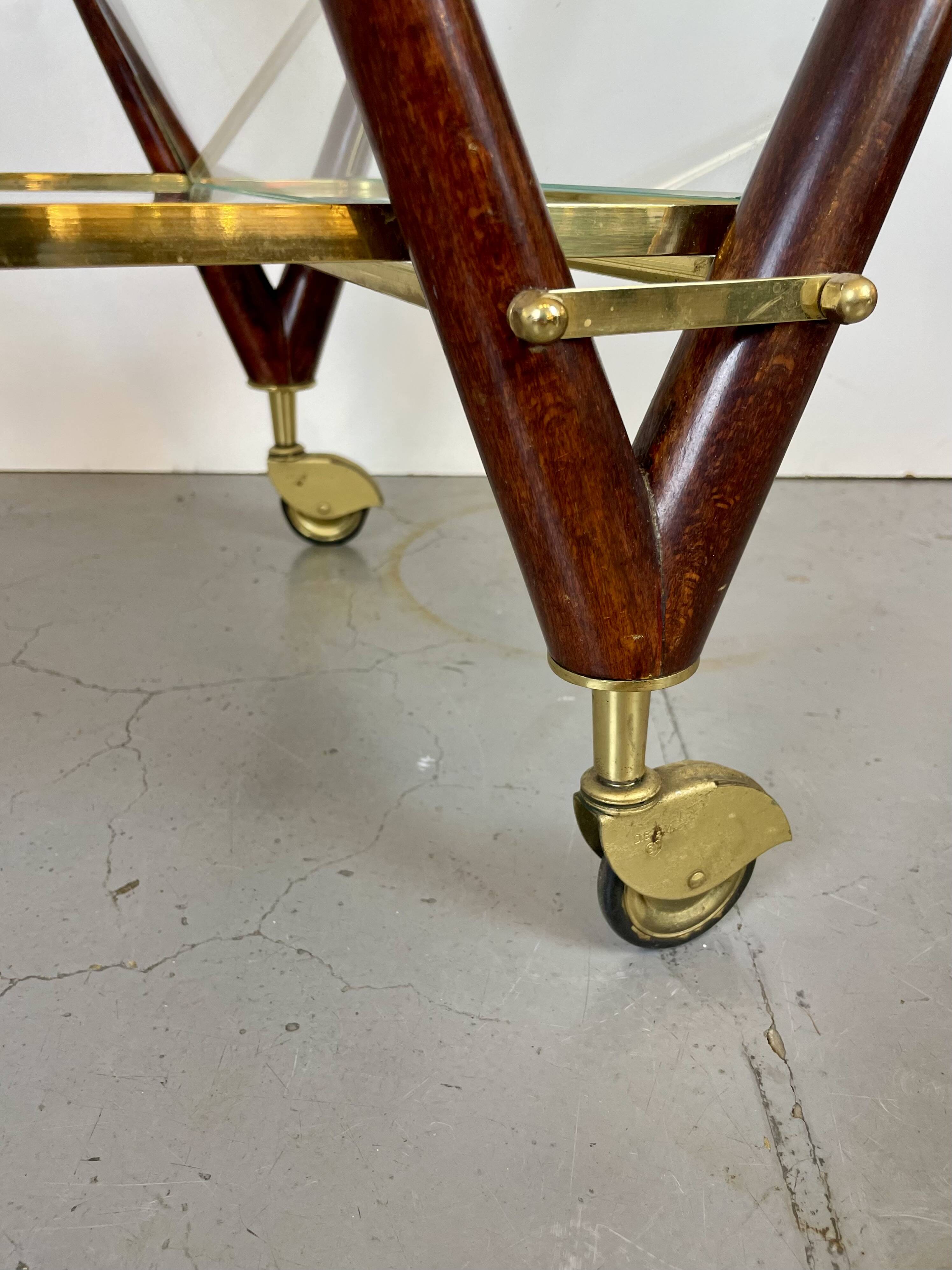 Bar Cart Trolley style Cesare Lacca, 1950’s