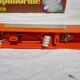 Pair of vintage orange wall lights