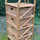 Chiffonnier vintage en rotin