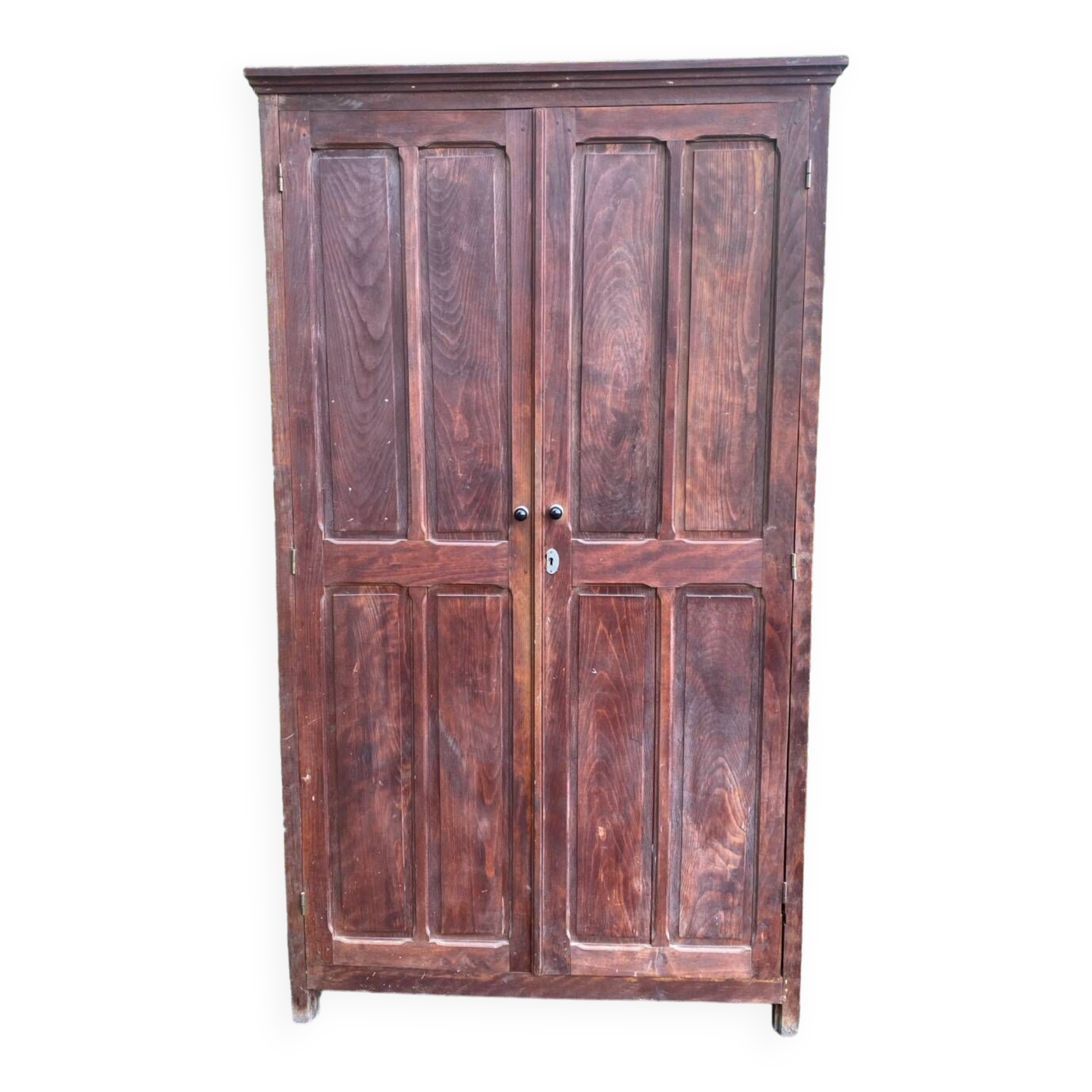 Large Parisian wooden wardrobe