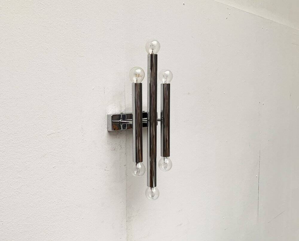 Chrome Wall Light Mid-Century Space Age
