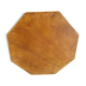 Octagonal plate underside in formica and wood - 1960/70s
