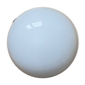 Petite applique murale ou plafonnier ancien verre opaline blanc demi lune