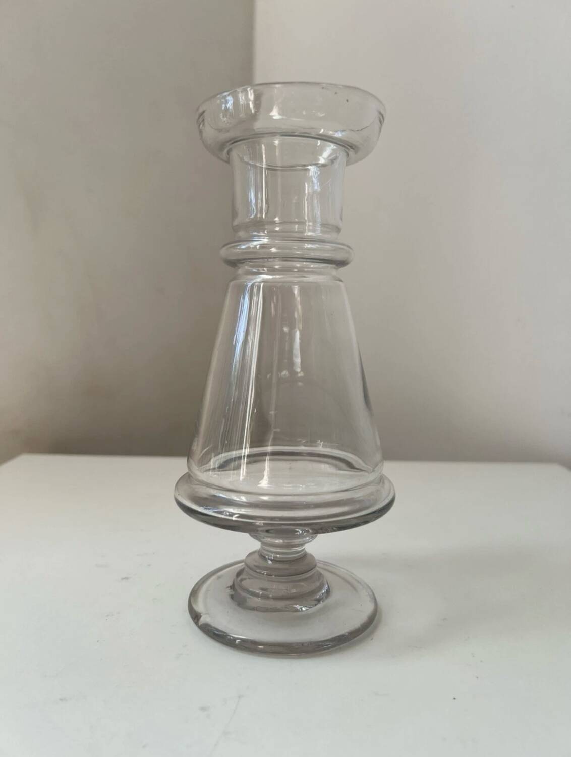 Antique glass jar bottle apothecary medicine pharmacy Jacinthe XIX