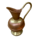 Antique villedieu copper pitcher & vintage brass handle