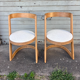 2 Restored Baumann Chairs (model Alpha)