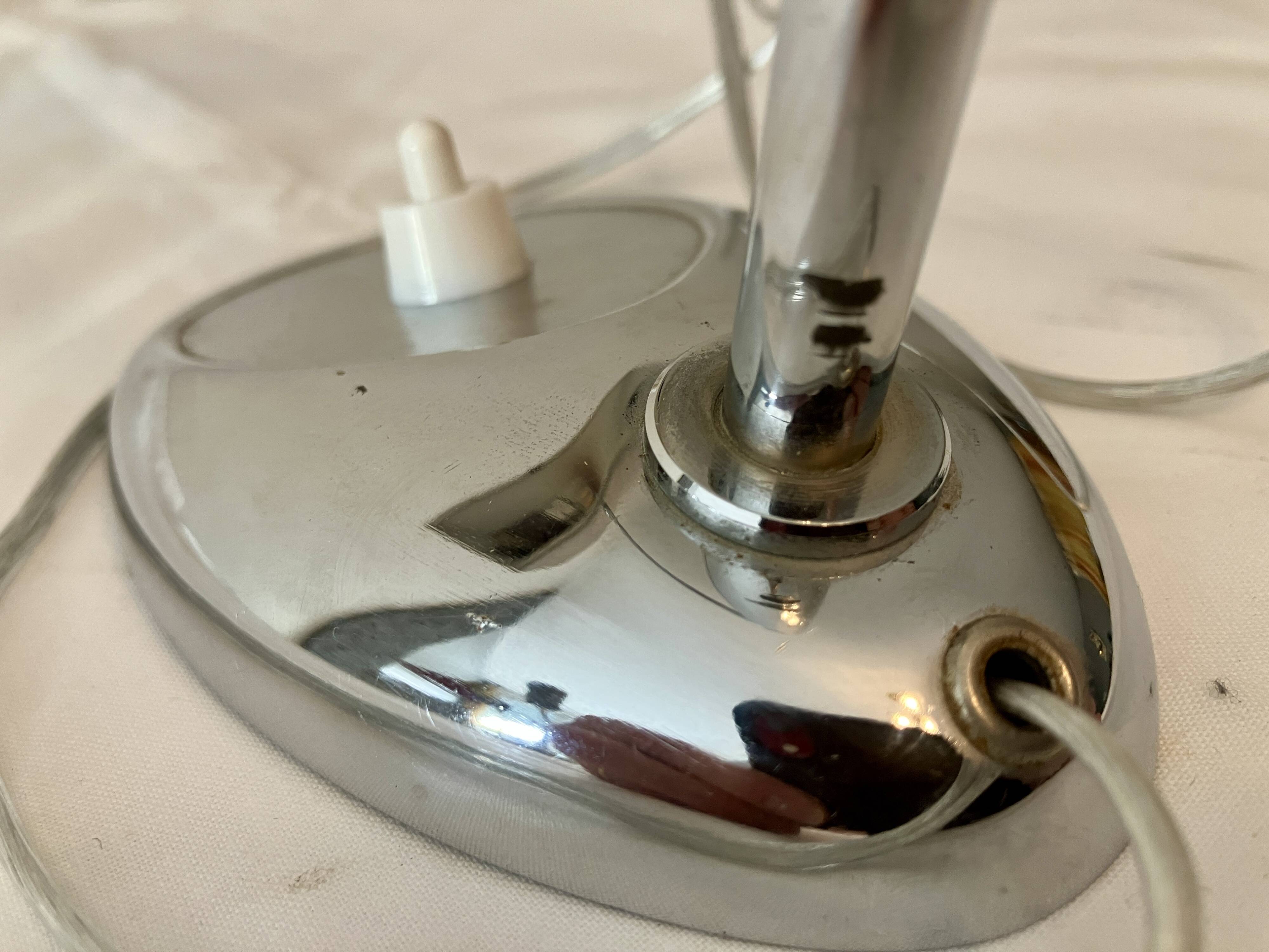 1960s steel and chrome desk lamp