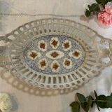 Openwork porcelain basket