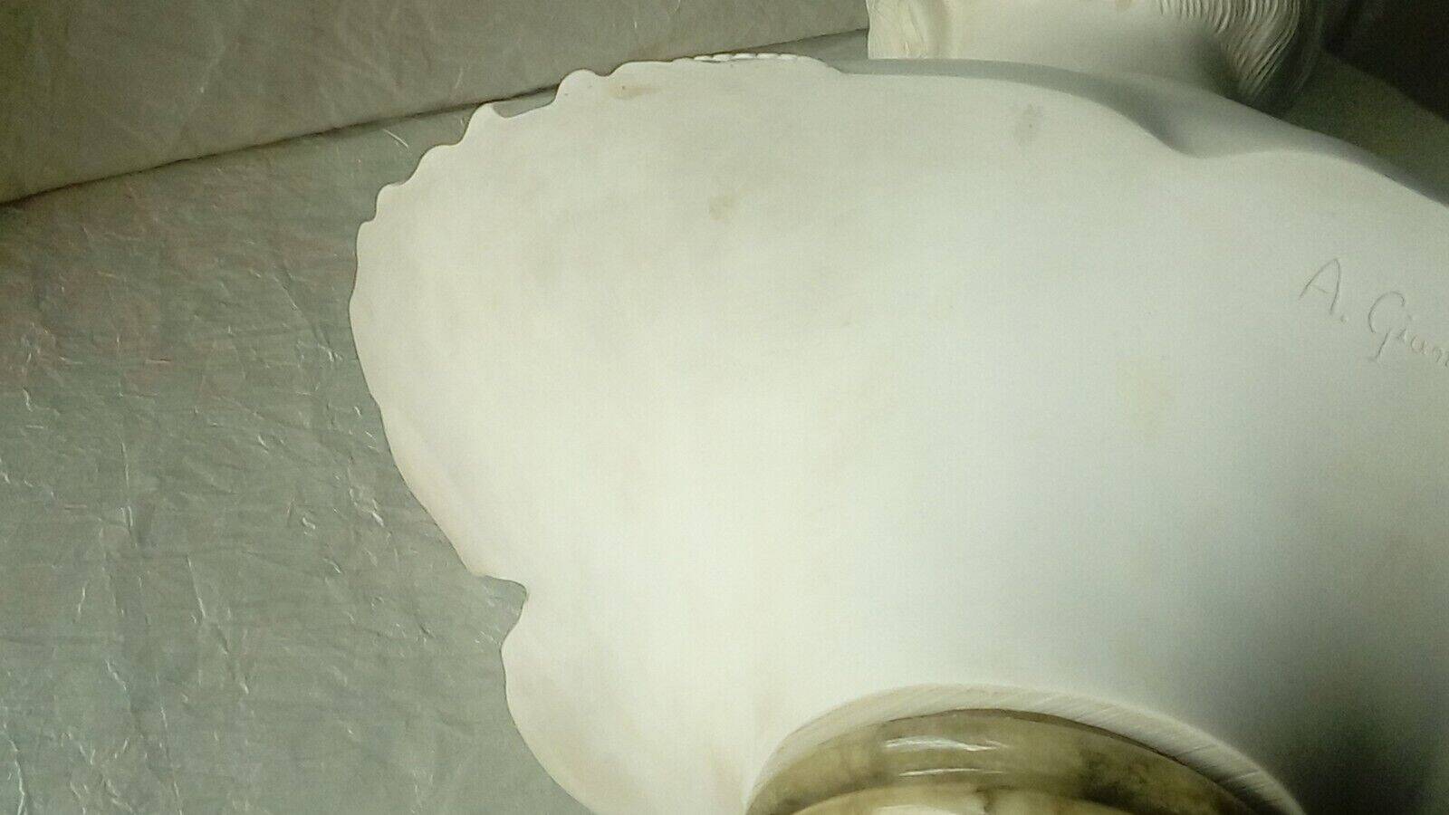 Bust of Josephine de Beauharnais in marble powder, marble base, A.Giannelli