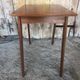 Old scandinavian wooden desk compass feet + drawer 70s vintage