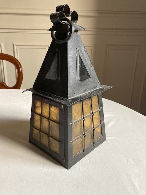 Wrought iron lantern