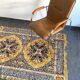 Silky vintage oriental rug 116X168 cm