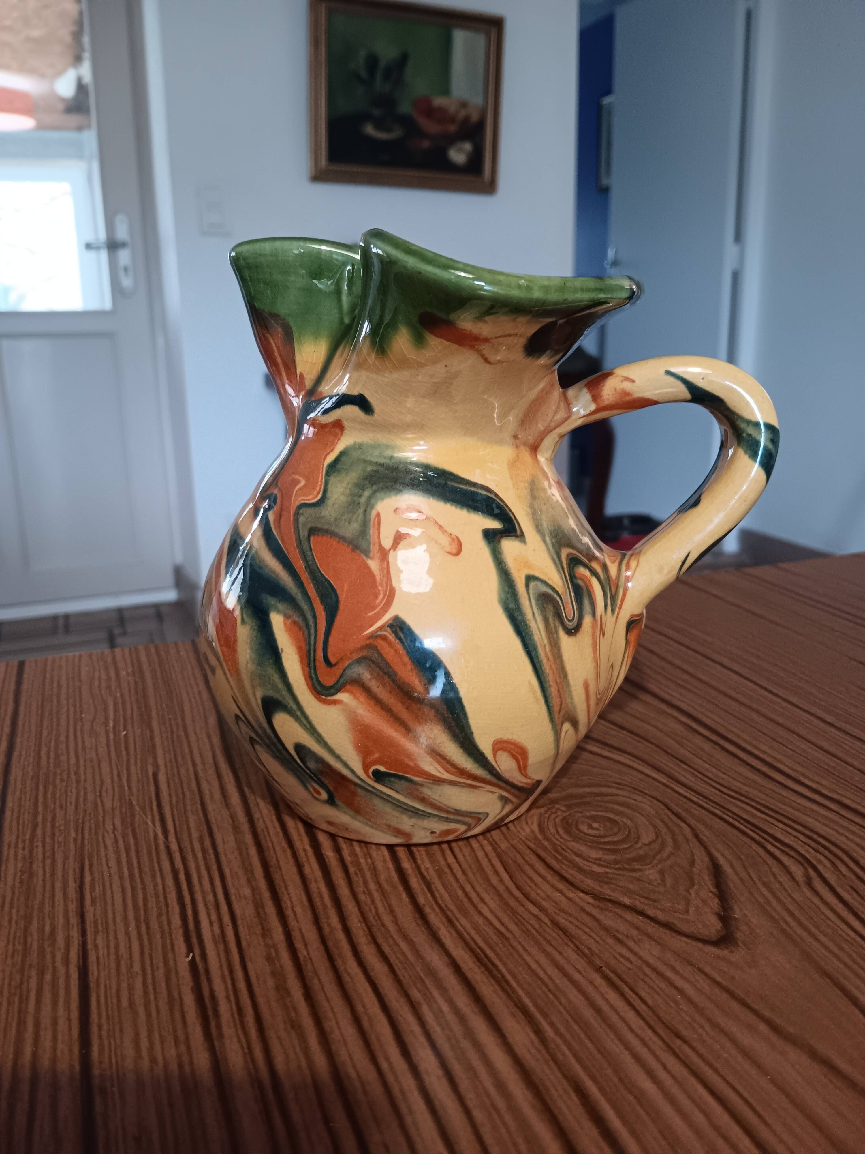 Vallauris style pitcher