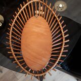 Rattan mirror oval - 61x42cm