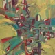Oil on canvas modern composition by François de Chabot 1960-70