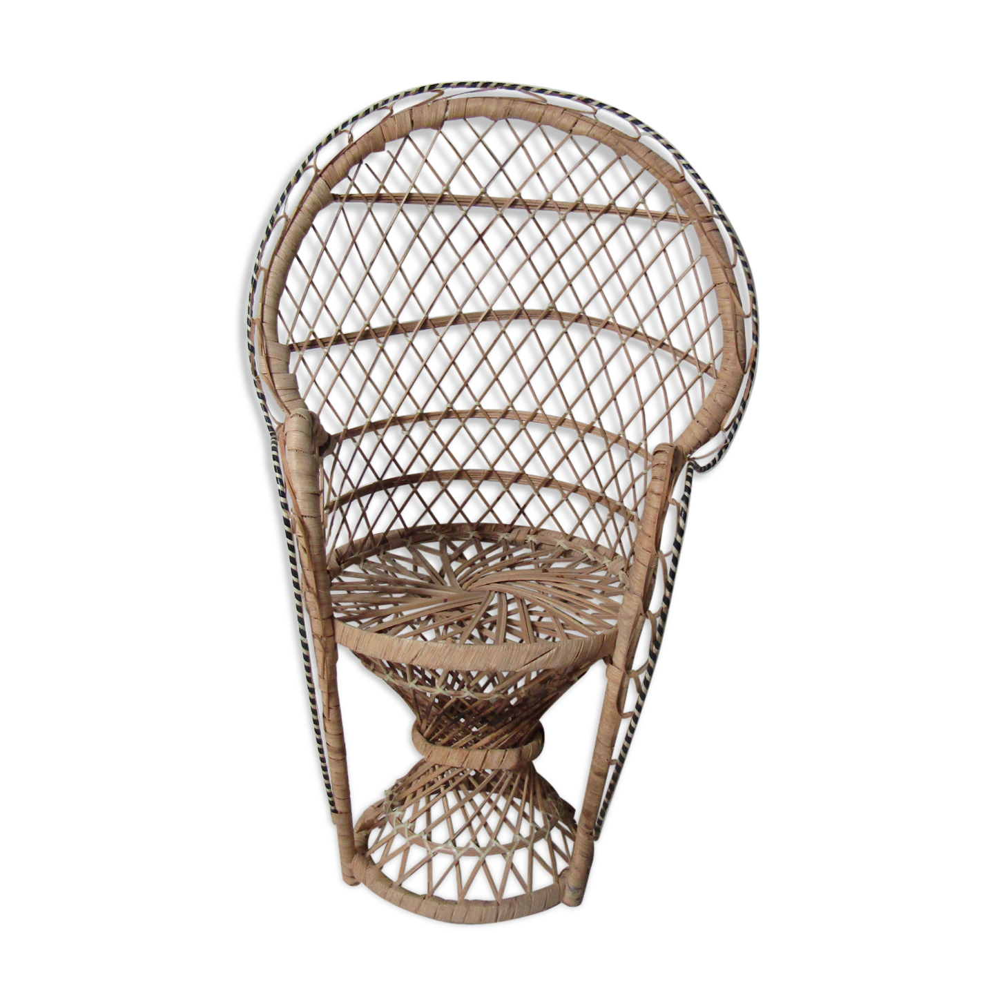 Vintage Emmanuelle rattan chair