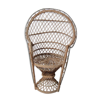 Vintage Emmanuelle rattan chair