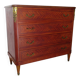 Commode Louis XVI-Bronze-Marqueterie par placage de bois en papillon-1930