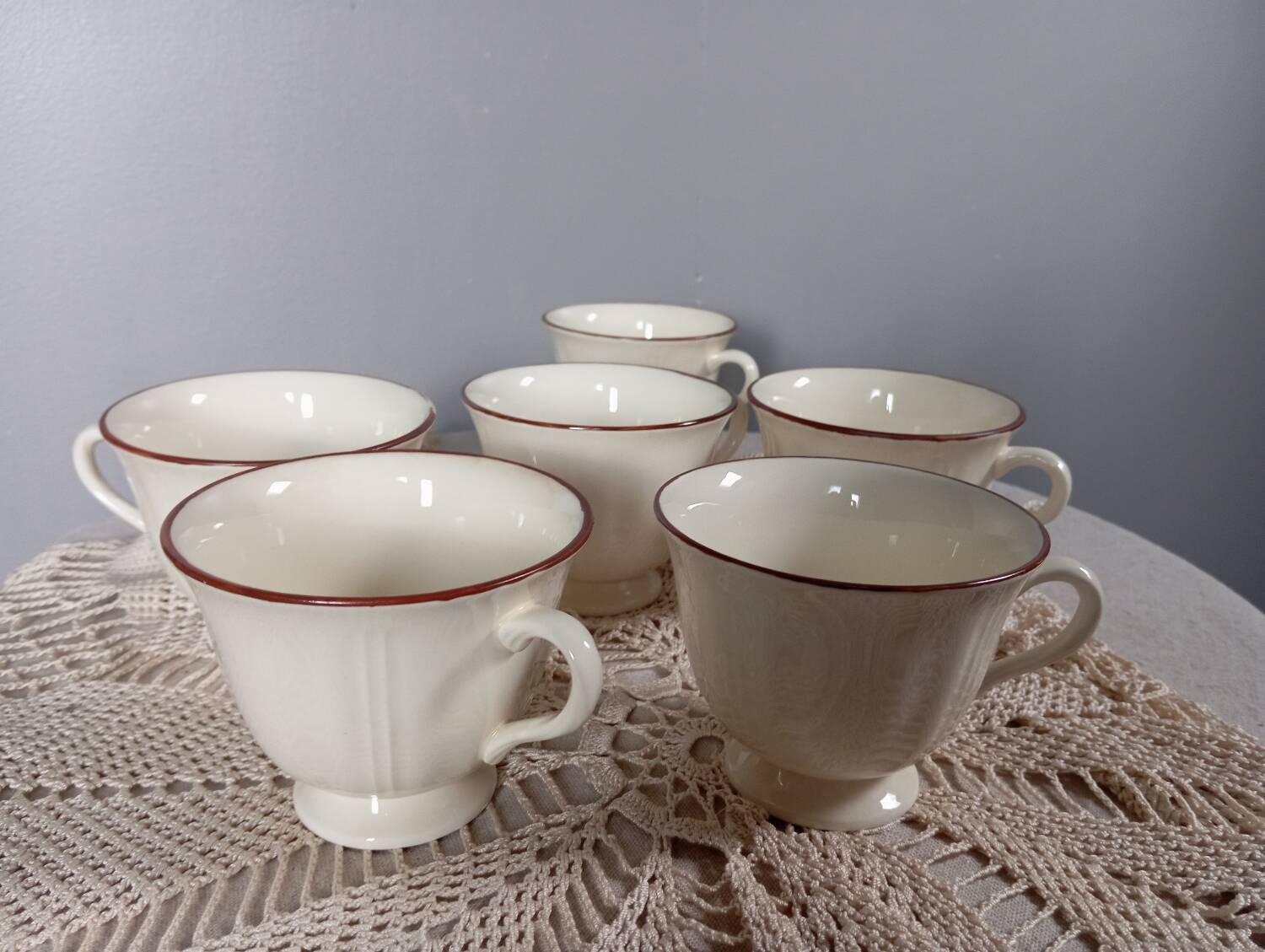 Vaisselle Quotidienne Résistante Spetebo Lot De 6 Tasses à Café En Porcelaine Noir Mat 340 Ml