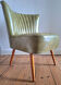 Vintage cocktail armchair, antique seating furniture.