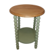 Vintage pedestal table solid wood