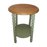 Vintage pedestal table solid wood