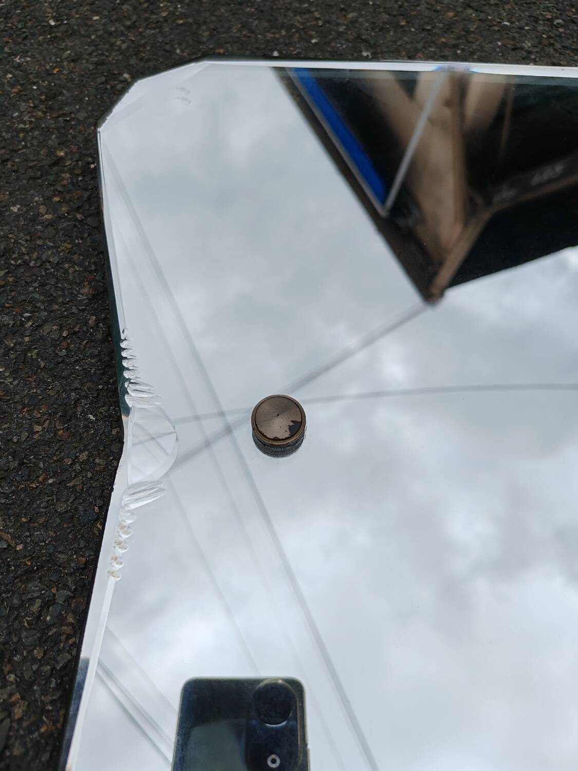 Beveled mirror from the 50s.