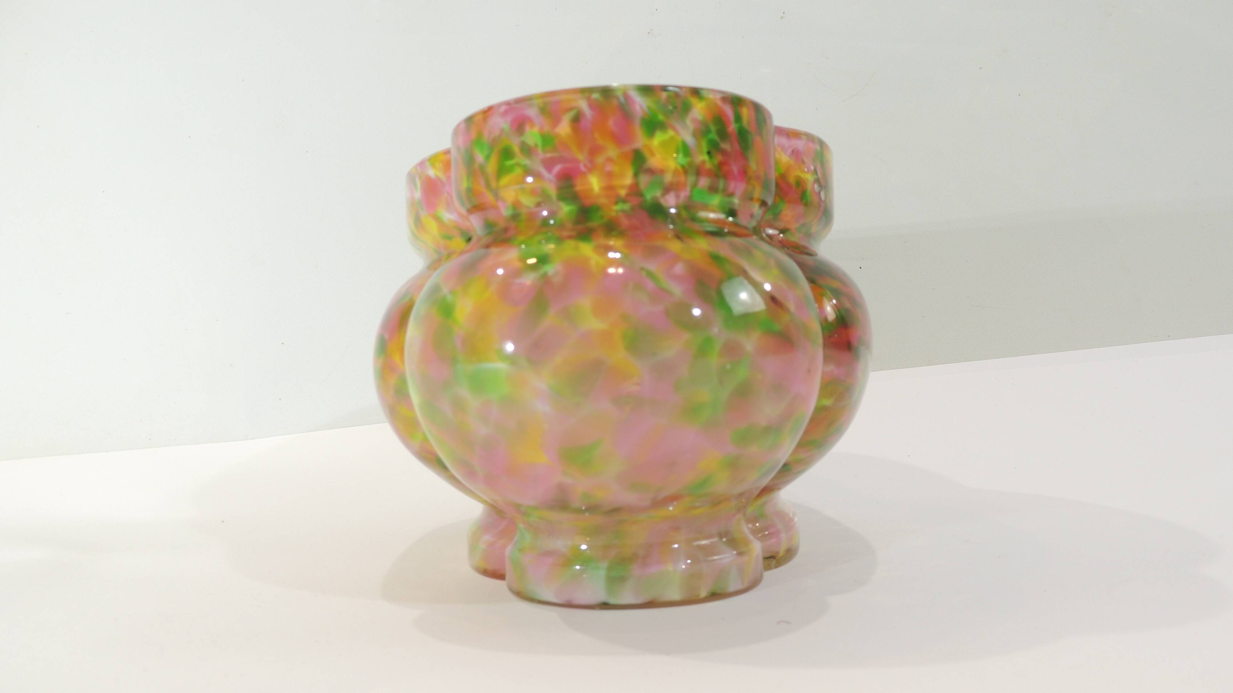 Verre, jardinière Murano, années 1960