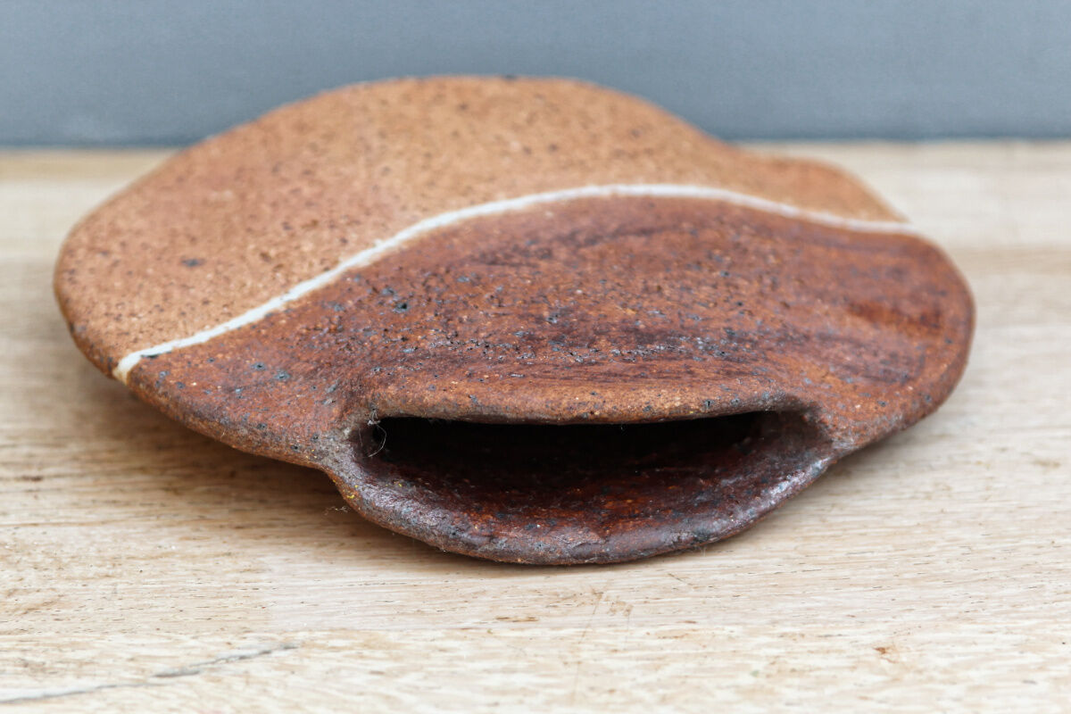 Artisanal terracotta vase