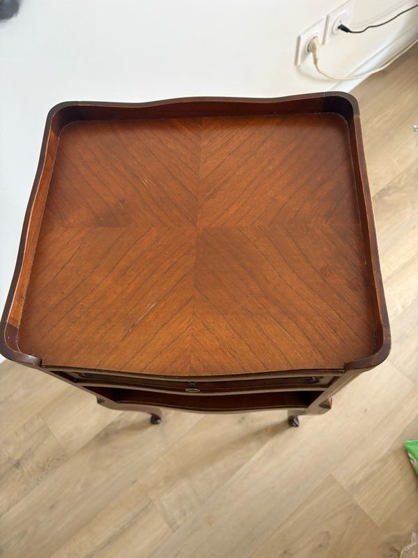 Louis XV style bedside table in cherry wood