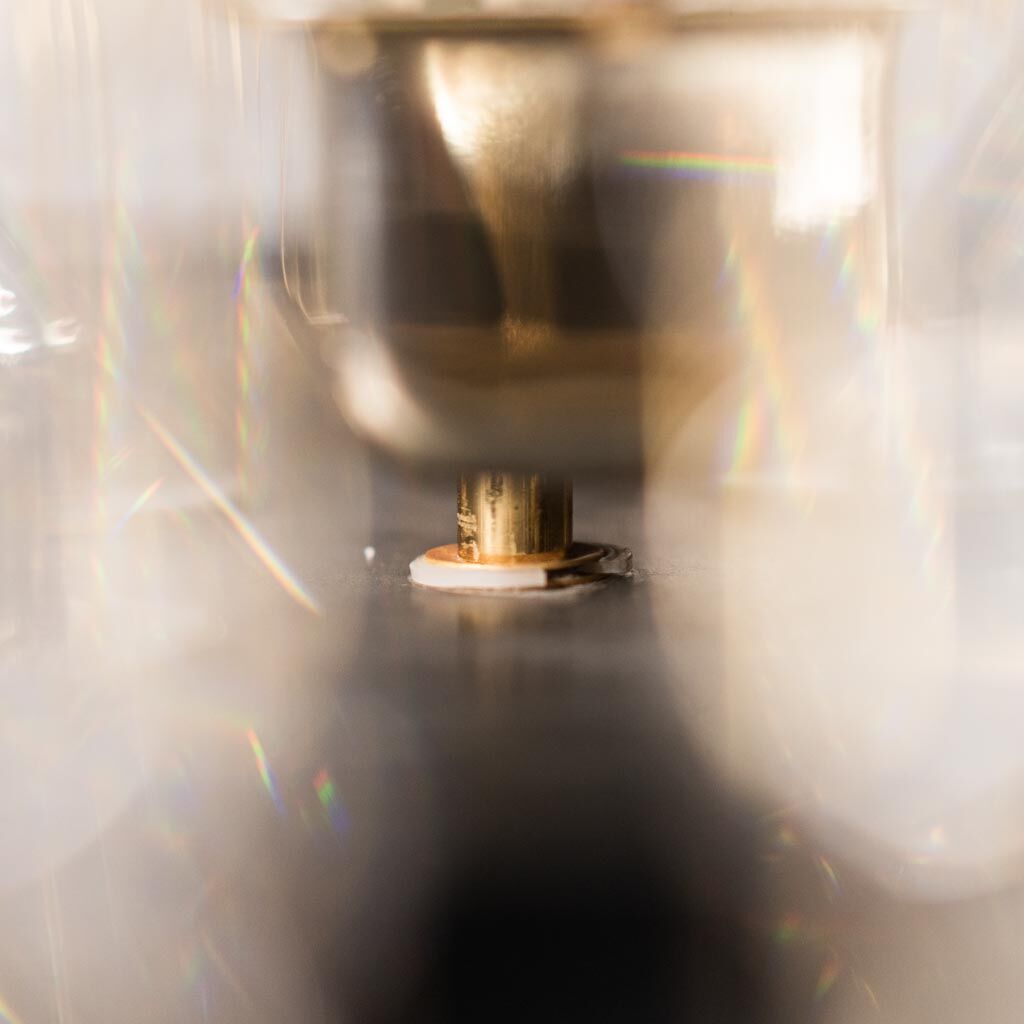 Chandelier 6 lights metal brass 70