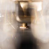 Chandelier 6 lights metal brass 70