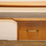 Bureau vintage de Roger Landault en chêne, 1950