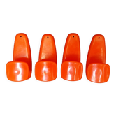 Orange wall hooks 70s
