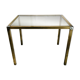 Vintage brass fluted side table & chrome — Romeo Rega 1970
