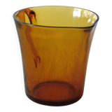 Très joli pichet à lait en verre ambré jaune de chez Duralex en très bon état
