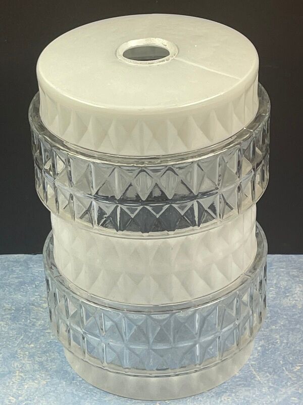 Lampshade, vintage ceiling lamp 1970 geometric decoration