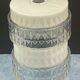 Lampshade, vintage ceiling lamp 1970 geometric decoration