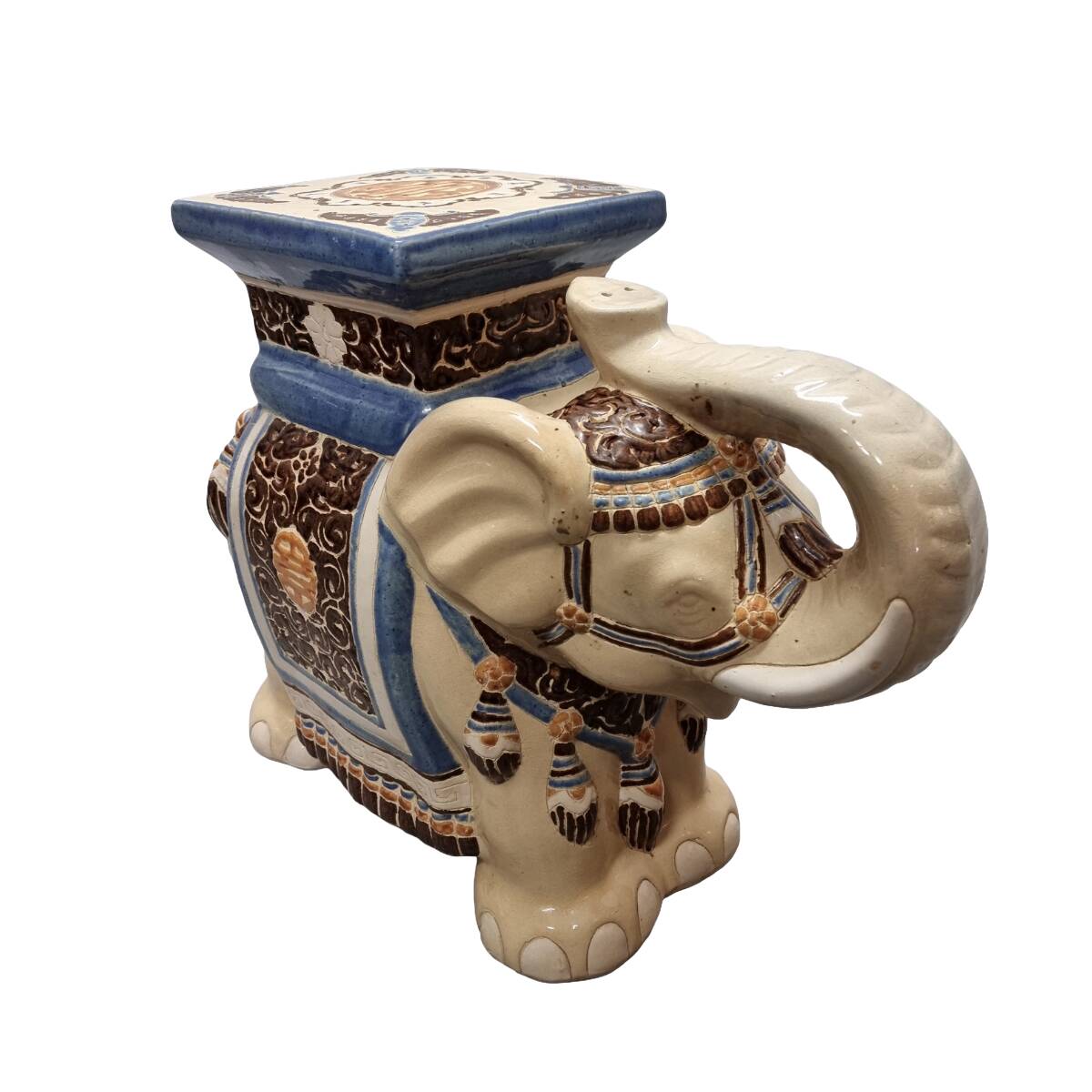 Vintage elephant plant table, 1970s