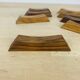 8 olive wood knife holders