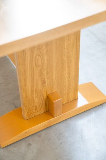 70s table with oak laminate top