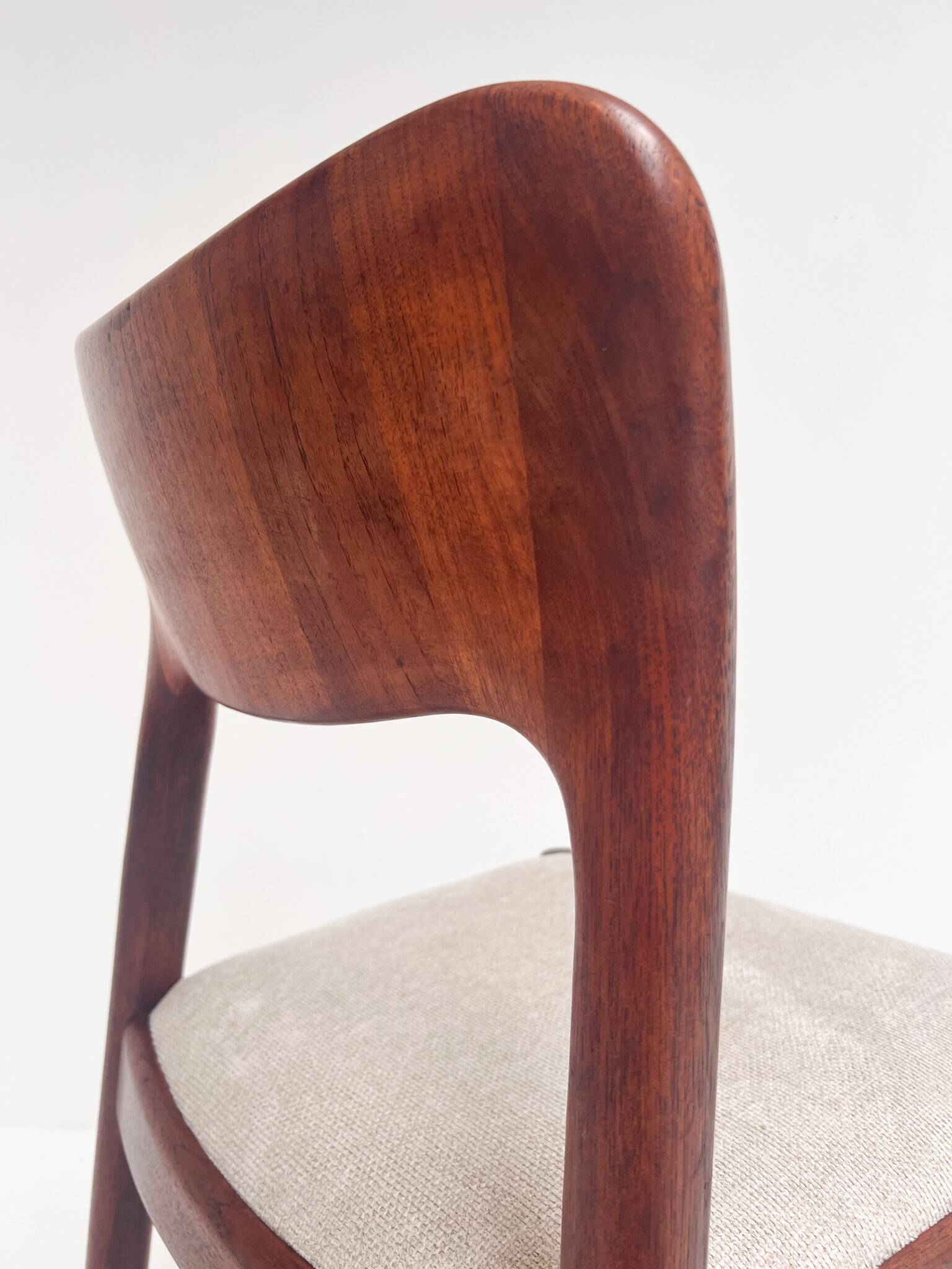 Set reupholstered Ole chairs by Niels Koefoed (2), 1960s