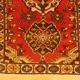 Handmade Persian Hamadan rug 200x132cm
